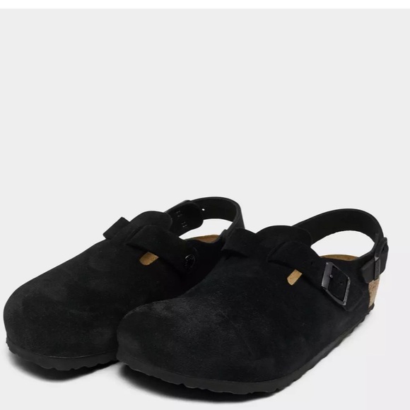 Birkenstock Black Suede Tokio - size 43